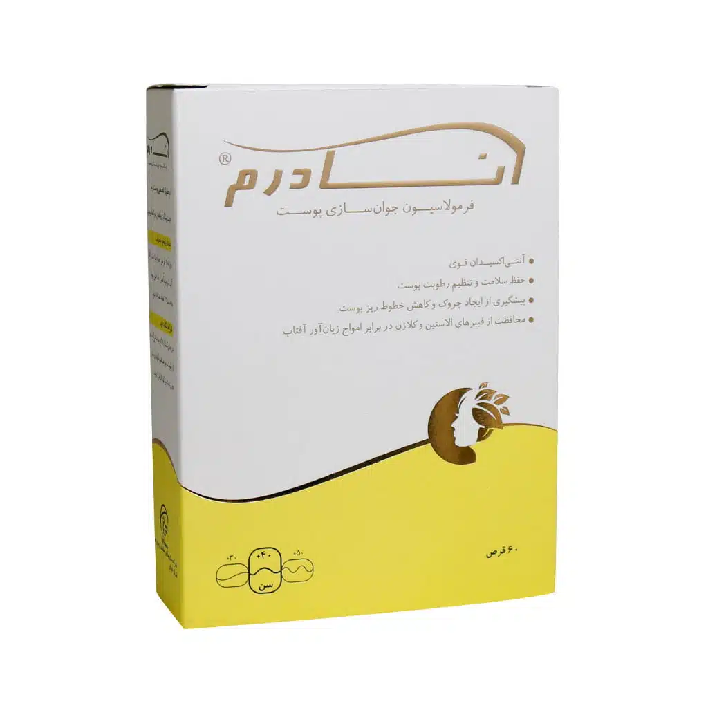 آنادرم قرص آنادرم 60 عددی سلامت پرمون امین - Image 1