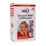 کپسول زینک پلاس پابا و ب کمپلکس (15میلیگرم + 30میلیگرم) یوروویتال 60 عددی