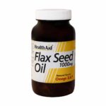 کپسول ژلاتینی فلکسید اویل (روغن تخم کتان) 1000میلیگرم هلث اید 60 عددی