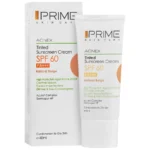 کرم ضد آفتاب رنگی فاقد چربی SPF60 مناسب پوست های چرب و دارای جوش بژ طبیعی ۴۰ میلی لیتر پرایم