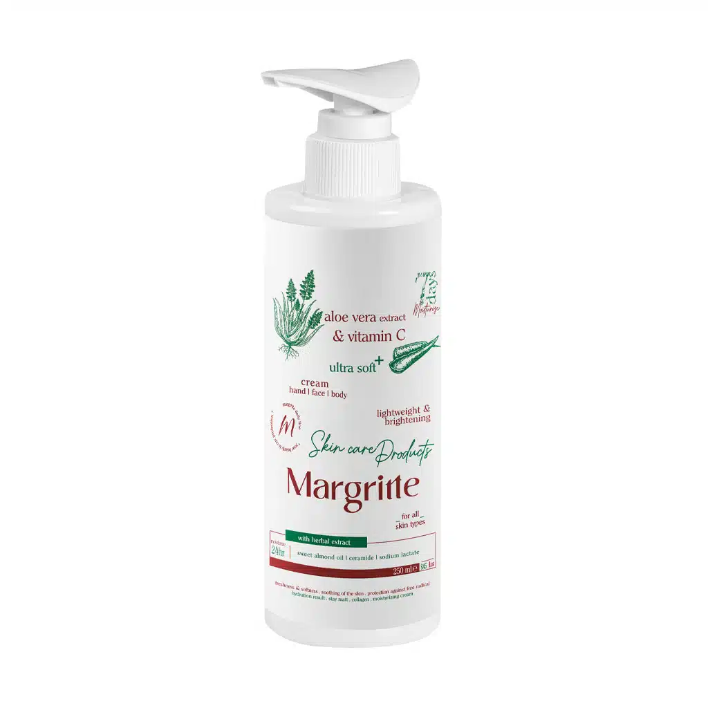 کرم مرطوب کننده و آبرسان آلوئه ورا و ویتامین C 250 میلی لیتر مارگریت کرم مرطوب کننده و آبرسان آلوئه ورا و ویتامین C 250 میلی لیتر مارگریت - Image 1