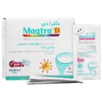 ساشه منیزیوم + ویتامین د3 (300میلیگرم + 600واحد) مگترا دی نیچرز اونلی 30 عددی