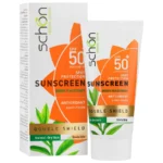 کرم ضد آفتاب دابل شیلد SPF50 مناسب پوست خشک تا نرمال بی رنگ 50 میلی لیتر شون