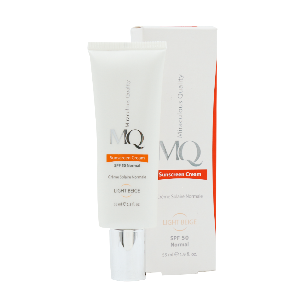 کرم ضد آفتاب نرمال SPF50 بژ روشن 55 میلی لیتر ام کیو کرم ضد آفتاب نرمال SPF50 بژ روشن 55 میلی لیتر ام کیو - Image 1