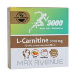 محلول خوراکی ال کارنیتین 3000 میلی گرم مکس اونیو 10عددی