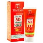 کرم ضد آفتاب SPF50 مناسب پوست های معمولی و چرب رنگی بژ روشن 40 میلی لیتر تینولا - تصویر 2